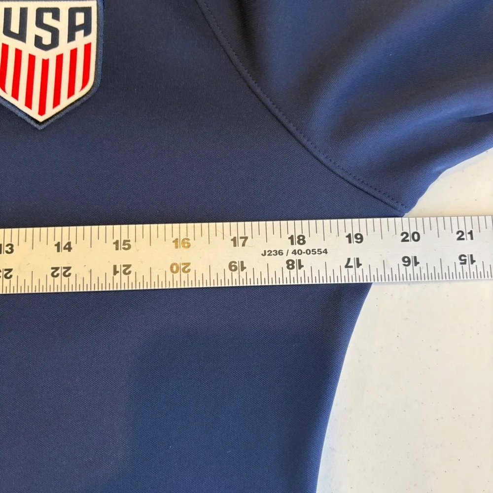 Nike USWNT USA Soccer Dri-FIT Full Zip Anthem Track Jacket Navy Blue Small